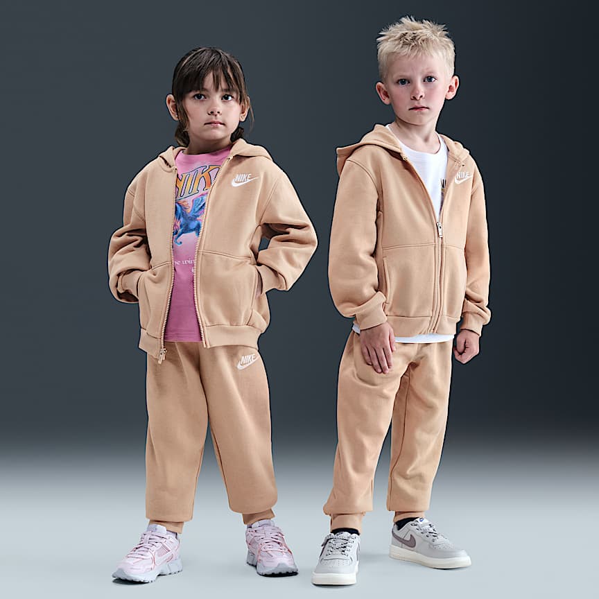 Nike Dri-FIT Little Kids' 2-Piece Full-Zip Set with Logo Taping